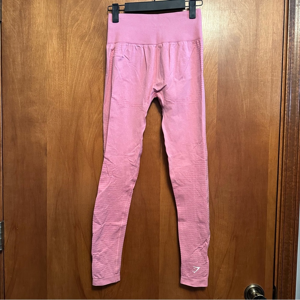 Gymshark‎ Leggings Pink Logo Small - Picture 3 of 4
